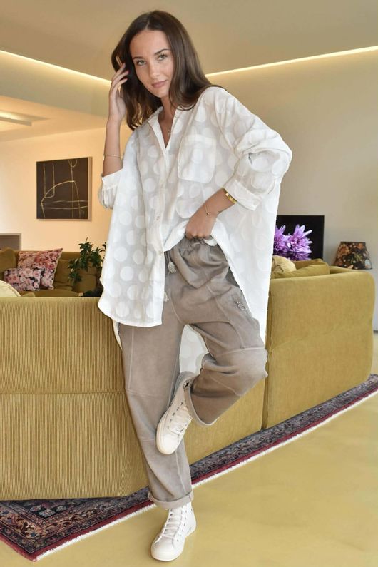 Anine Soft Touch Zip Jogger Washed Mocha /10 